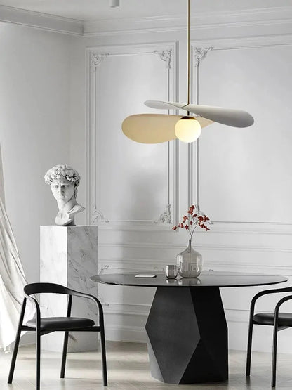 Modern French Black Gold Metal Glass Ball Ceiling Lamp │ Minimalist Dining Chandelier Besontique Home Decor