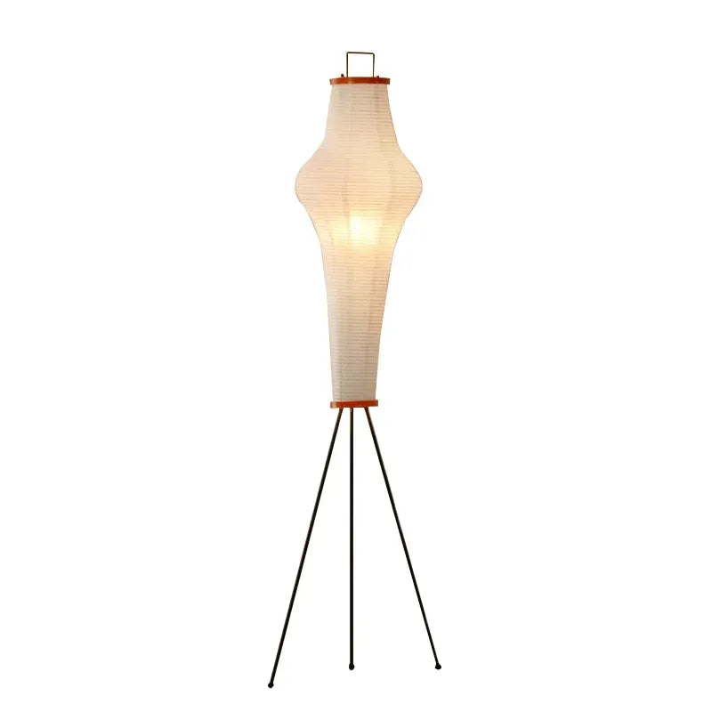 Japanese Rice Paper Floor Lamp | Minimal Japandi LED Standing Light Besontique Home Decor