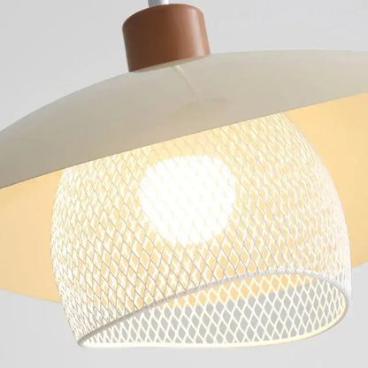 Minimal French Wood & Metal Pendant Lamp – Modern Ceiling Light Fixture - Besontique Home