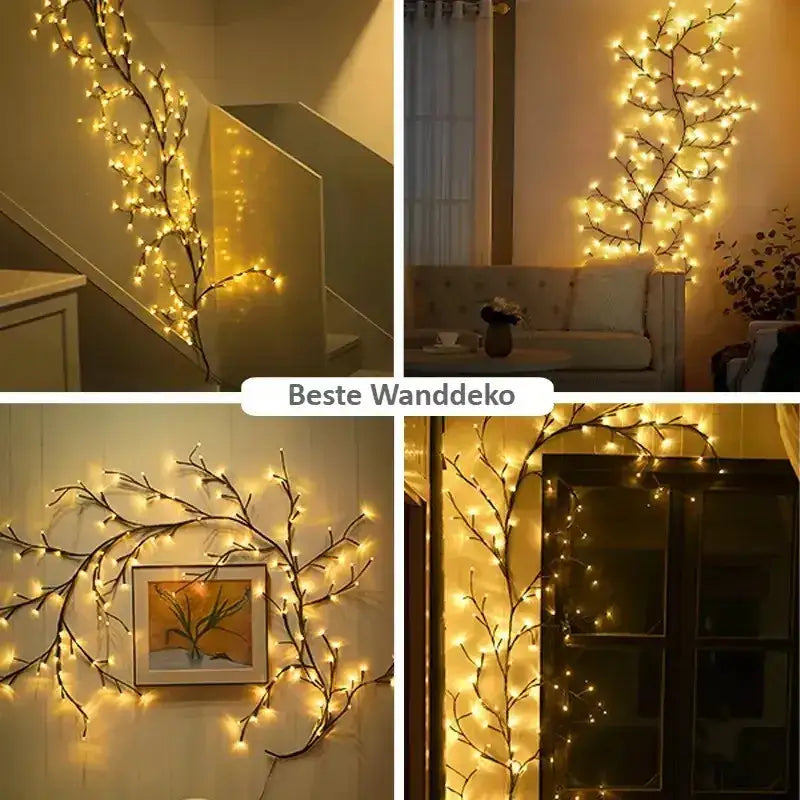 White Birch Tree LED Bendable Wall Decor Light with remote │ For Birthday Christmas Camping Party Decor - Besontique Home