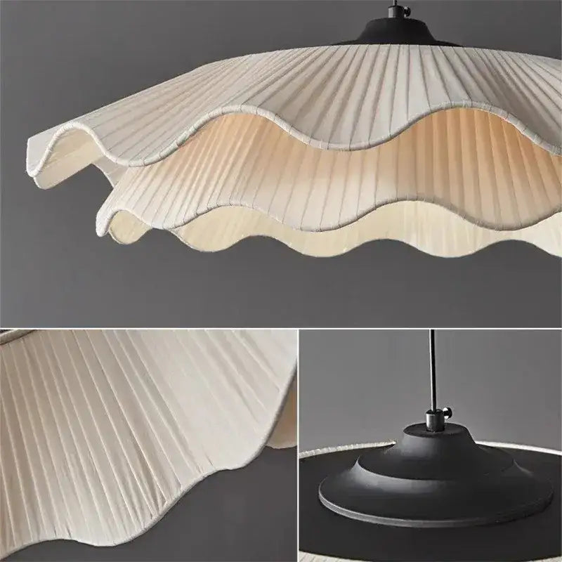 Nordic Shell LED Pendant Ceiling Light | Minimalist Designer Chandelier for Bedroom & Home - Besontique Home