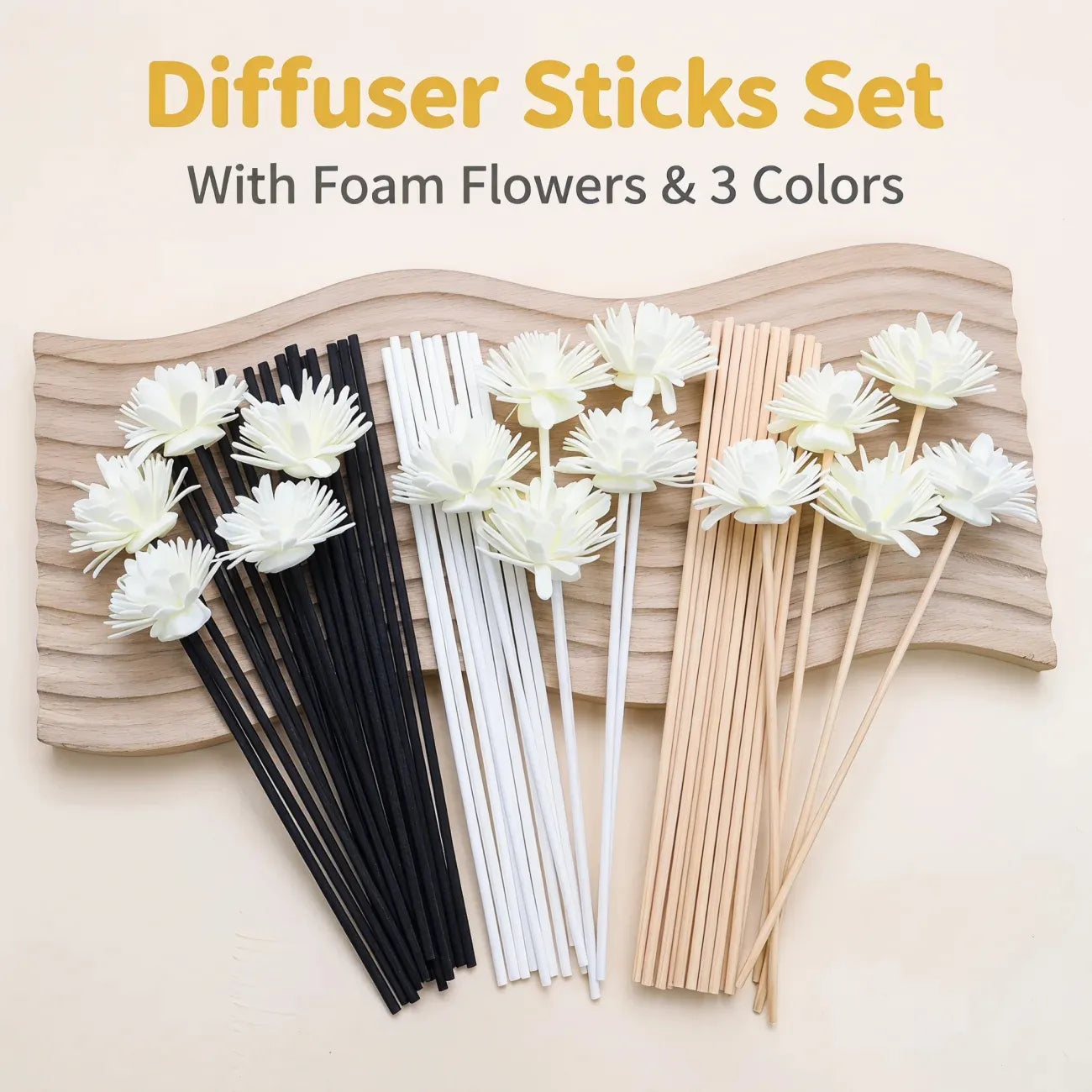 Decorative Reed Diffuser Flower Sticks for Home Fragrance Besontique Home decor 