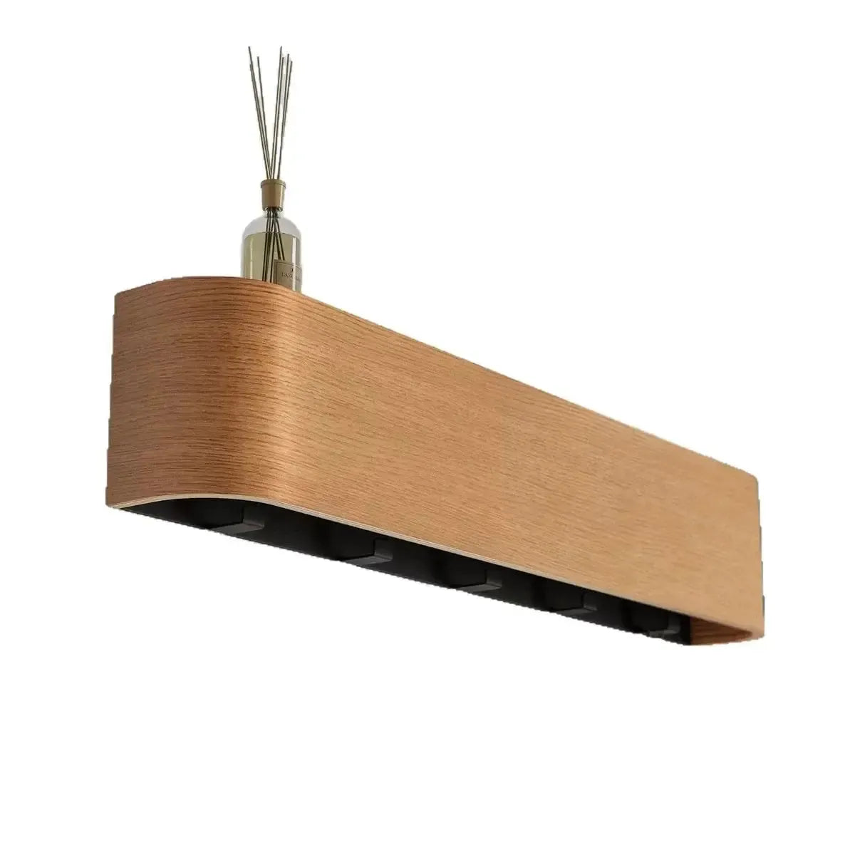 Modern Wooden Entrance Wall Mounted Clothing Rack Shelf with hidden hooks Besontique Home Decor