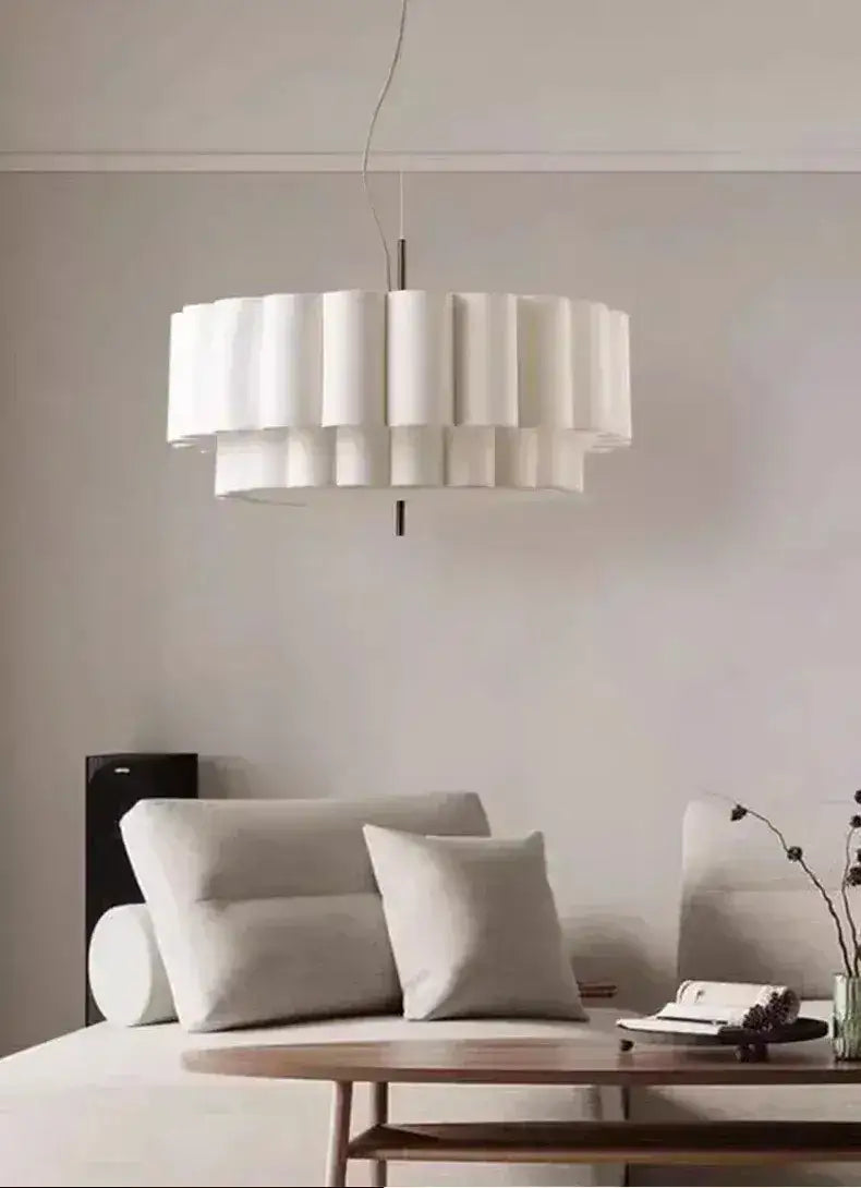 Luxuriöse Stoff Seiden Pendelleuchte | Moderne Designer Hängelampe