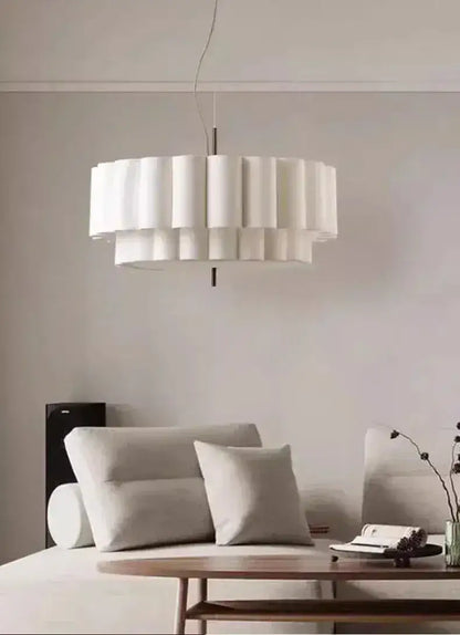 Luxuriöse Stoff Seiden Pendelleuchte | Moderne Designer Hängelampe