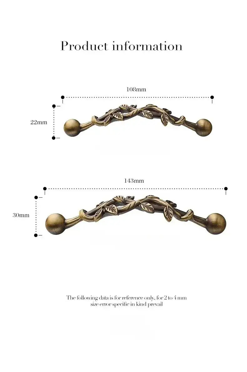 Vintage style Antique Brass Furniture Door Knob │  Kitchen Drawer Wardrobe Handles