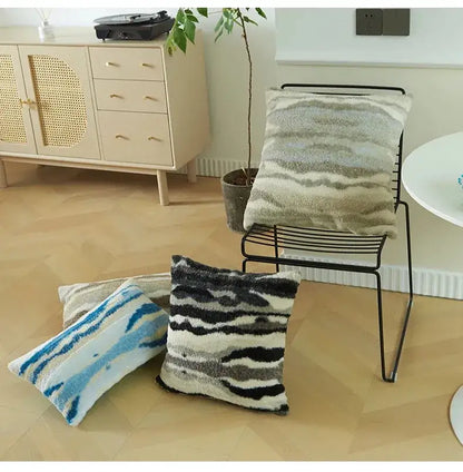 Nordic Leopard Plush Throw Pillow Cushion Cover │ Luxury Style Comfortable for Living Room Sofa Home Decor - Besontique Home