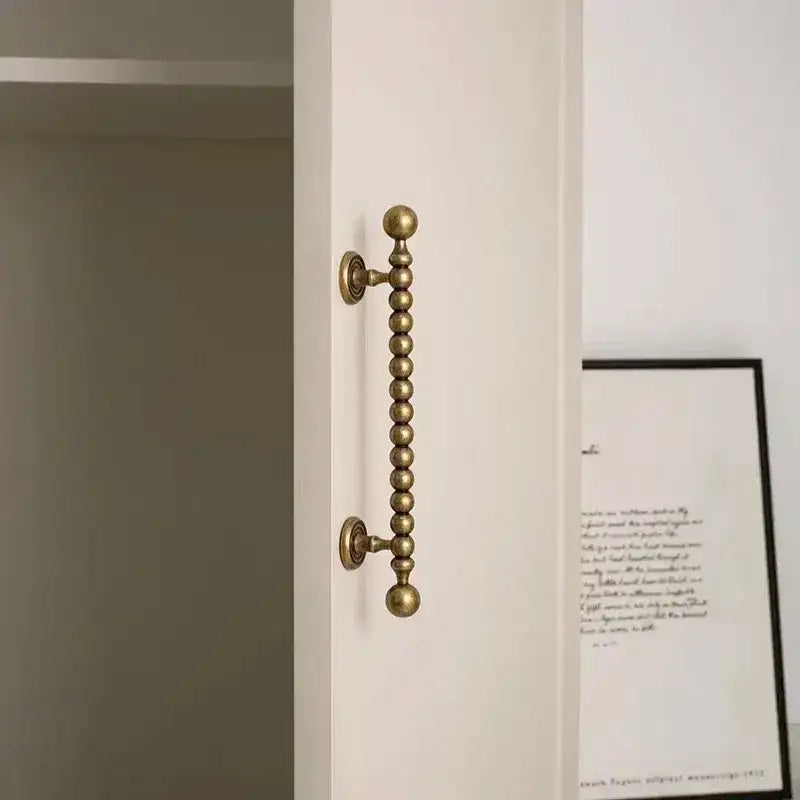 French Retro Solid Brass Bronze Furniture Door Knob │ Antique Kitchen Drawer Wardrobe Handles - Besontique Home