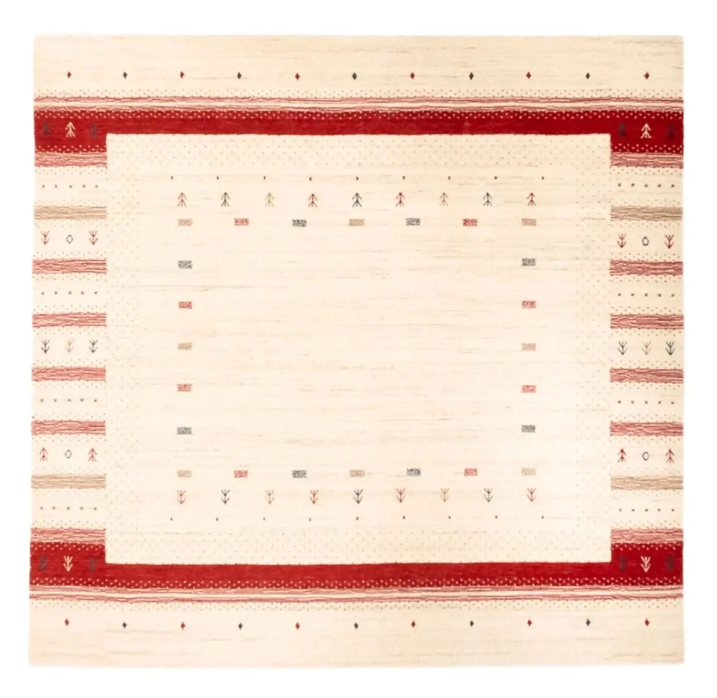 Tapis Gabbeh - Loribaft Softy - Aurora Flair - carré