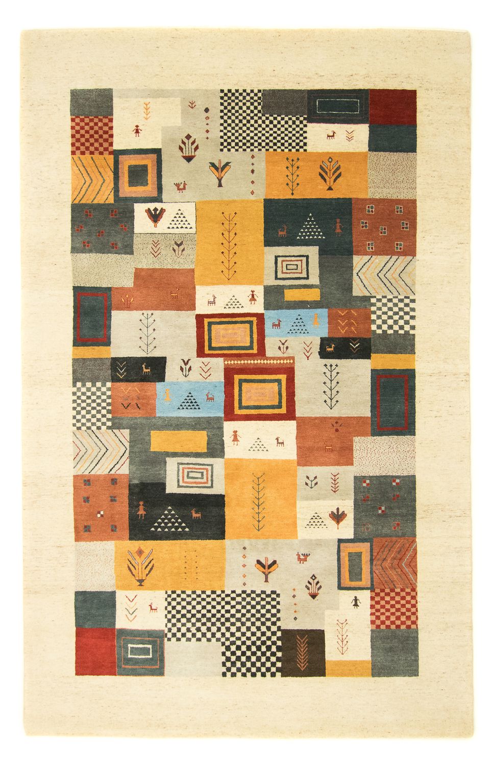 Gabbeh Teppich - Loribaft Indus »Awaro« Rechteckig - Besontique Home