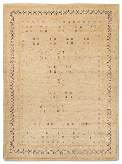 Gabbeh-Teppich - Loribaft Indus »Croco« Rechteckig