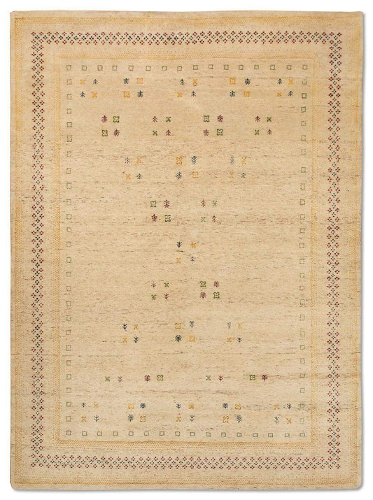 Gabbeh-Teppich - Loribaft Indus »Croco« Rechteckig