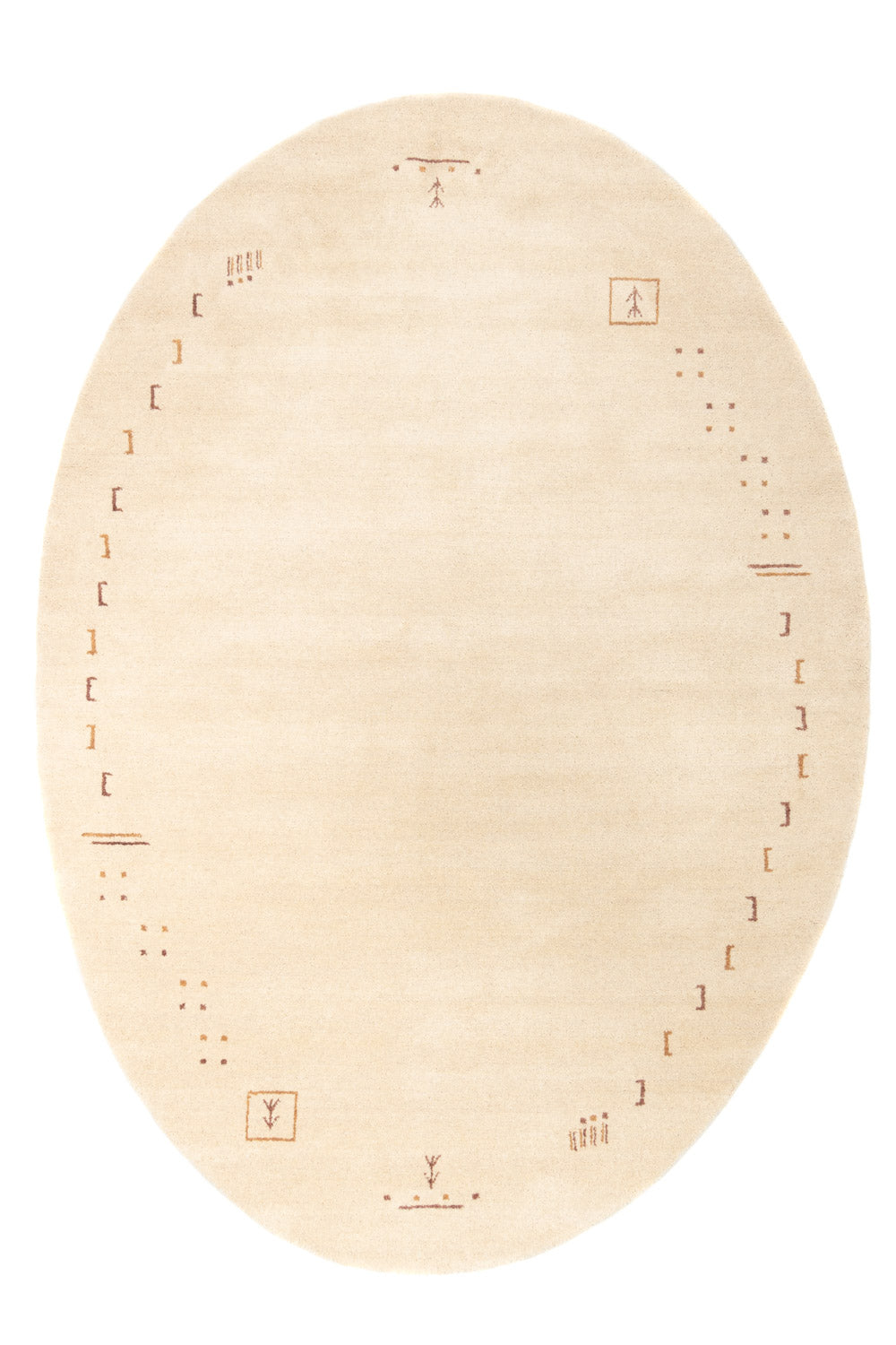 Gabbeh Teppich - Indus »Fenth« Oval - Besontique Home