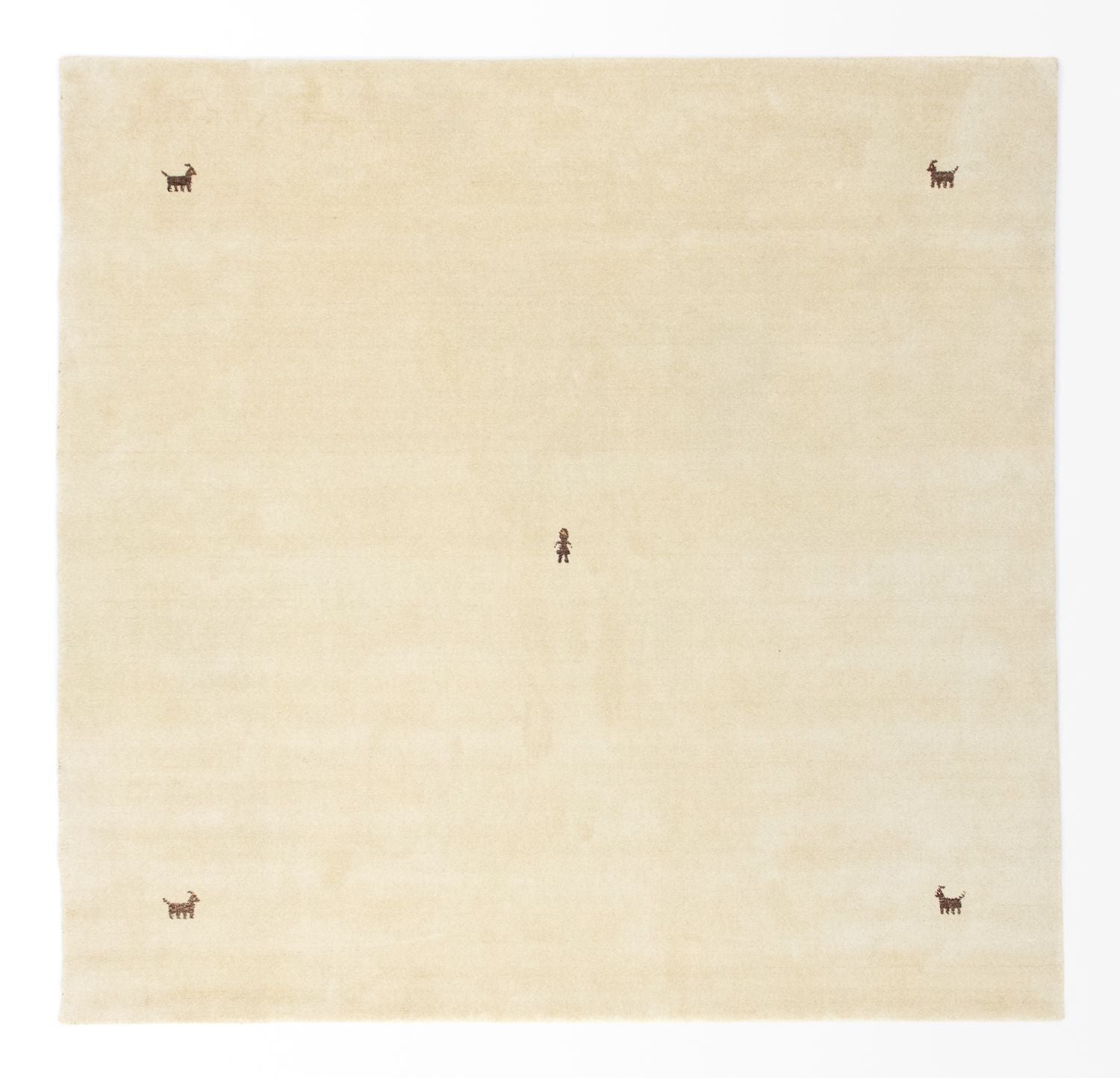 Gabbeh Teppich - Indus »Sahara« Quadratisch - Besontique Home