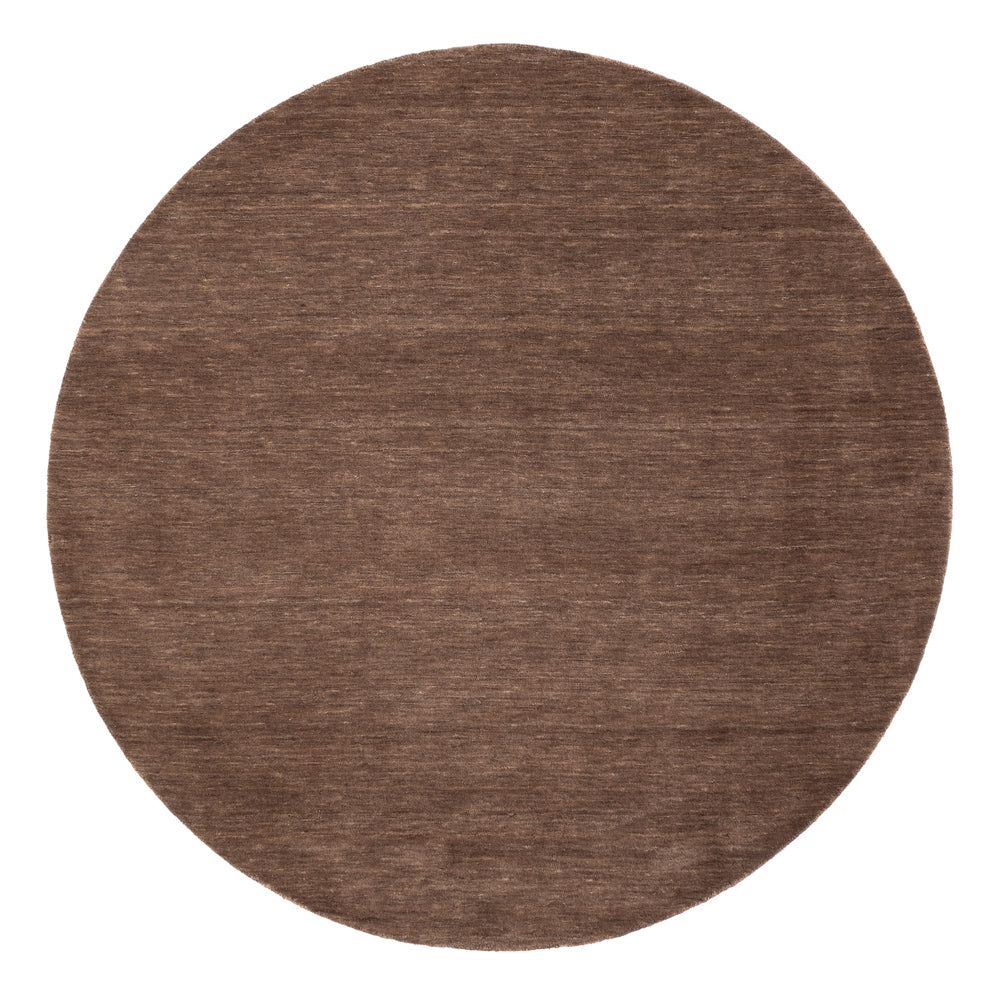 Gabbeh Teppich - Softy - Uni - rund - Besontique Home