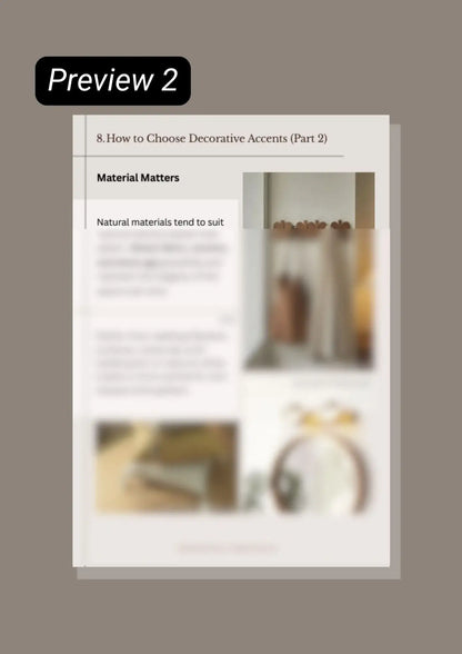 Neutral Tone Styling Mini Guide (PDF) - Besontique Home