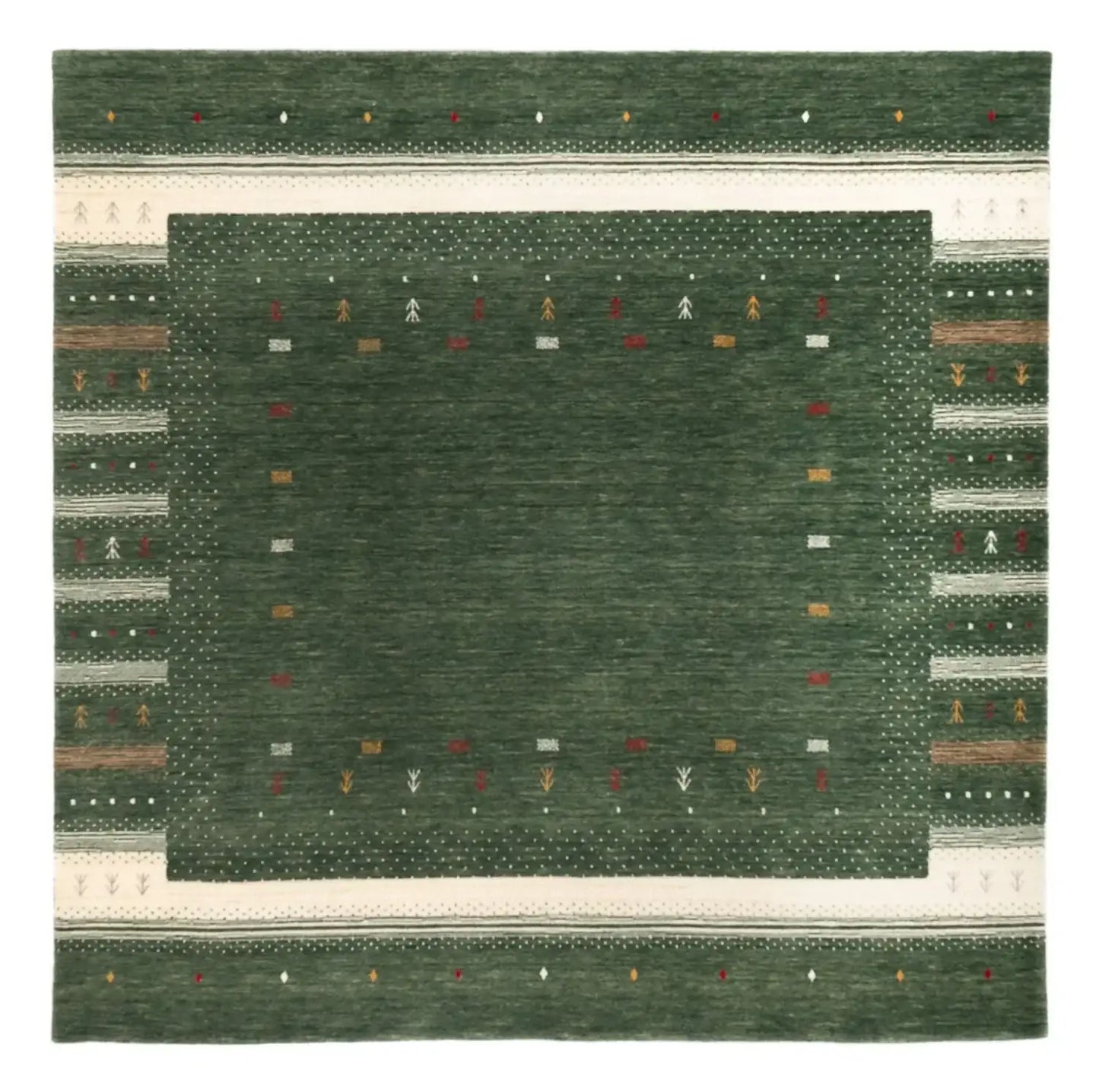 Tapis Gabbeh - Loribaft Softy - Aurora Flair - carré