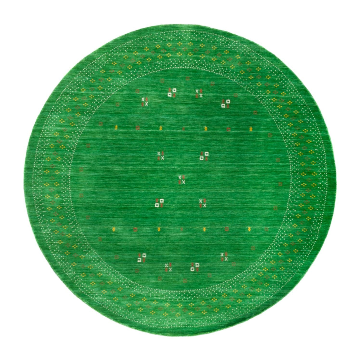 Gabbeh Teppich - Loribaft Softy - LuxeWeave - rund - Besontique Home