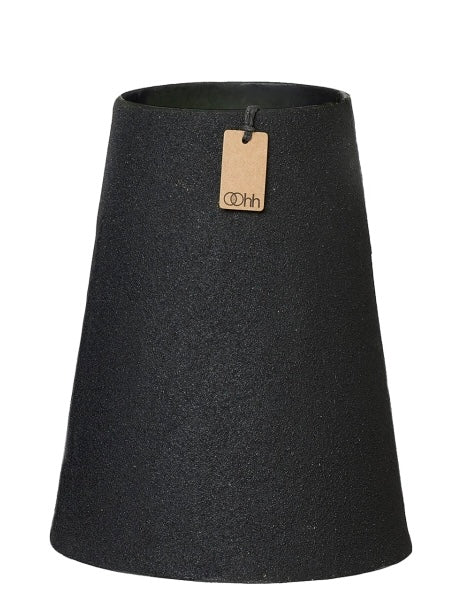 Vase Dunes schwarz H21cm