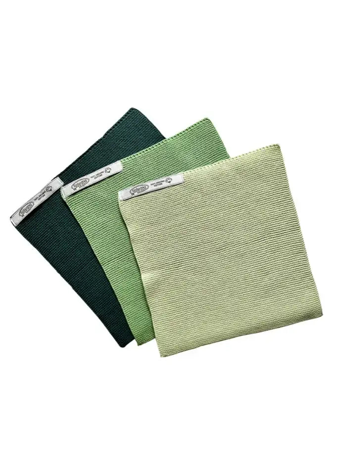 Wischtücher 3er Set staubiges dunkelgrün