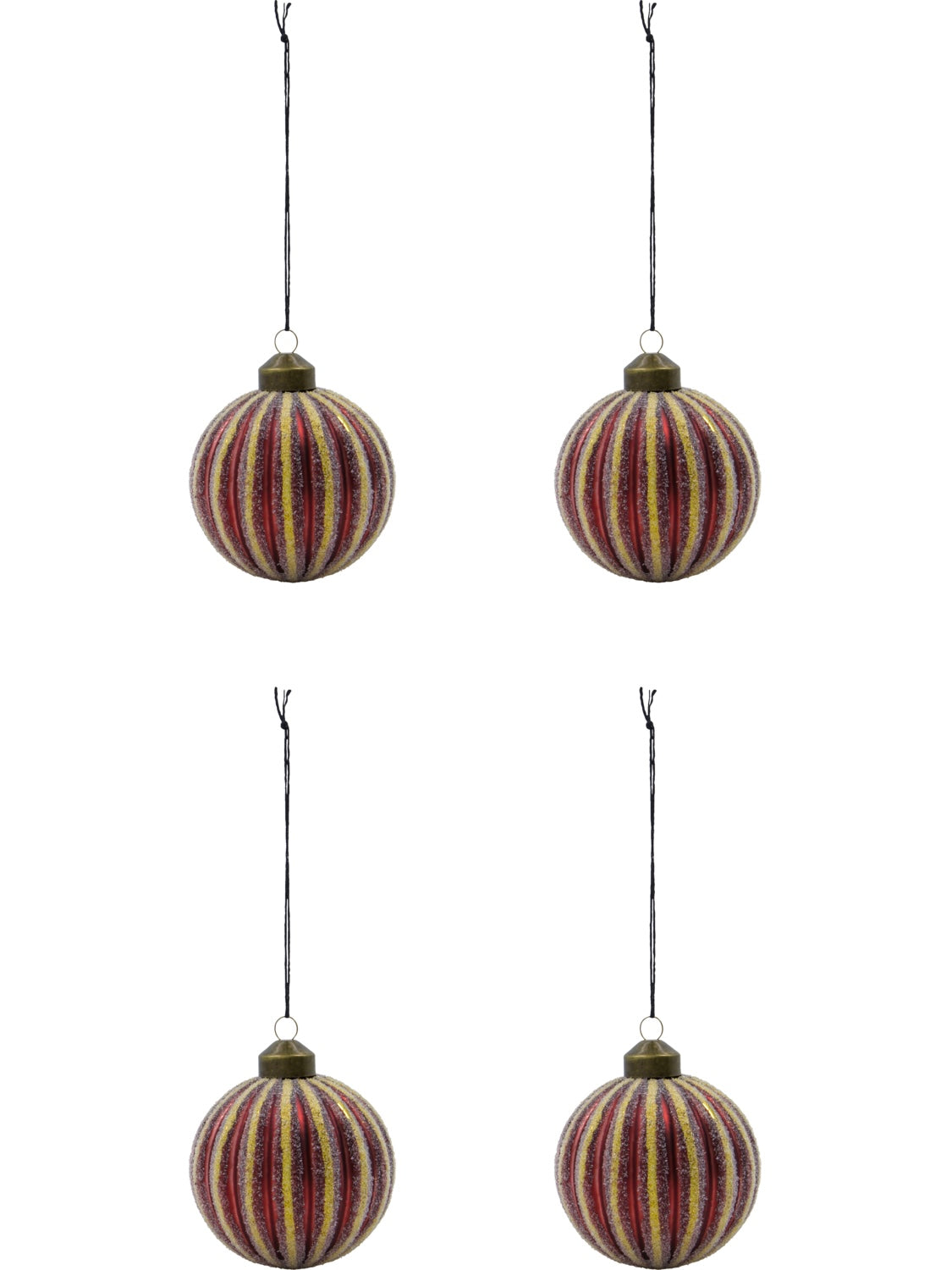 Weihnachtskugel HDFrost rot 8cm