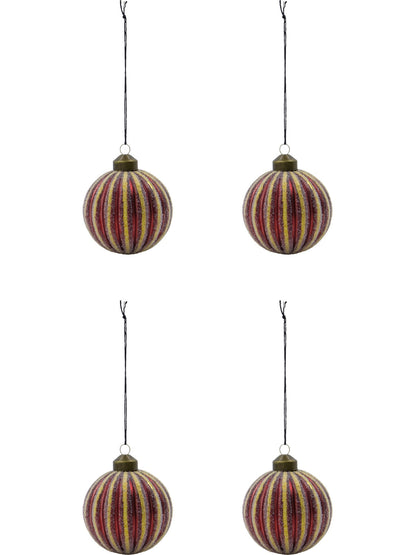 Weihnachtskugel HDFrost rot 8cm