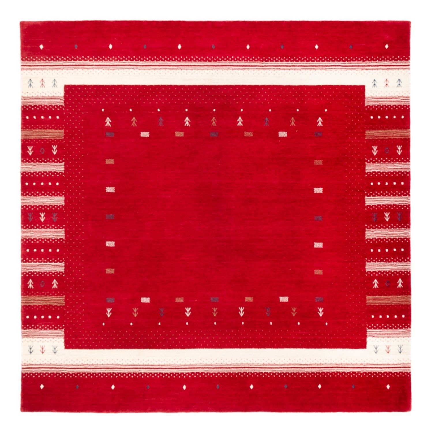 Gabbeh Teppich - Loribaft Softy - Aurora Flair - quadratisch - Besontique Home