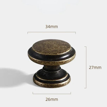 American Vintage Bronze Antique Silver Furniture Door Knob │ Kitchen Drawer Wardrobe Handles - Besontique Home