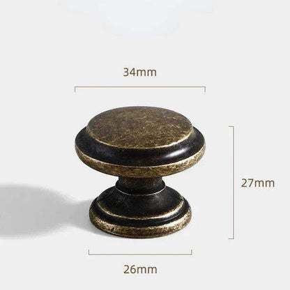 American Vintage Bronze Antique Silver Furniture Door Knob │ Kitchen Drawer Wardrobe Handles - Besontique Home