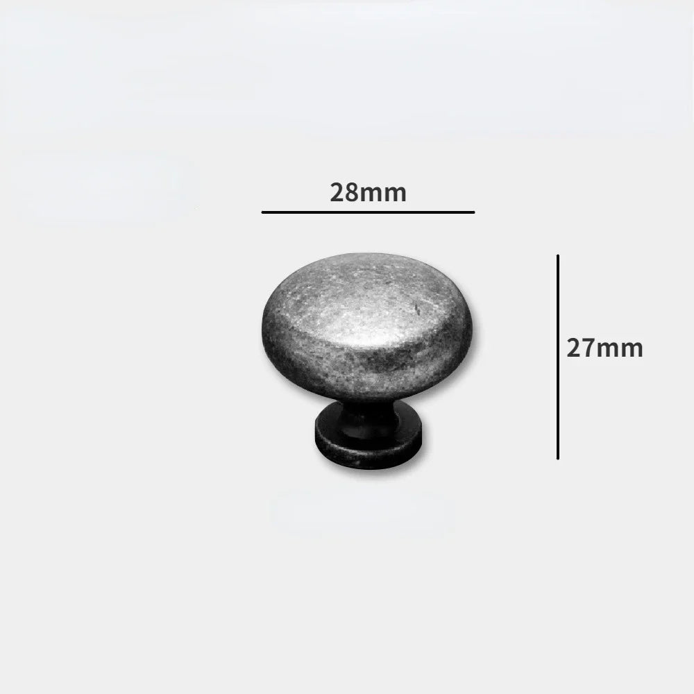 American Vintage Bronze Antique Silver Furniture Door Knob │ Kitchen Drawer Wardrobe Handles - Besontique Home