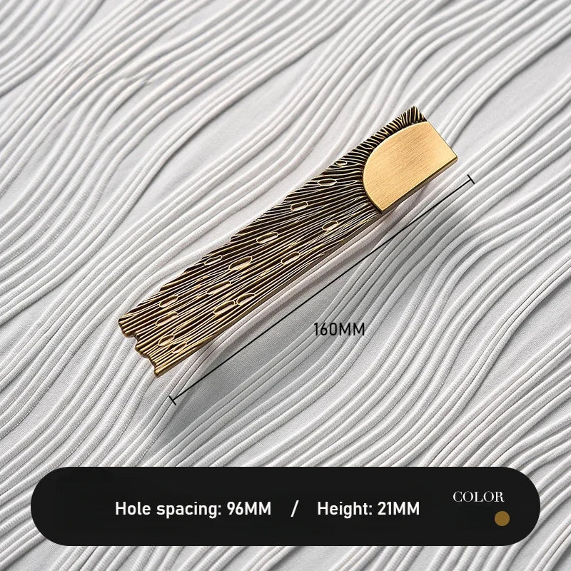 Antique Bronze Rectangular shape Furniture Door Knob │ Modern Vintage Brass style Kitchen Cabinet Handles - Besontique Home