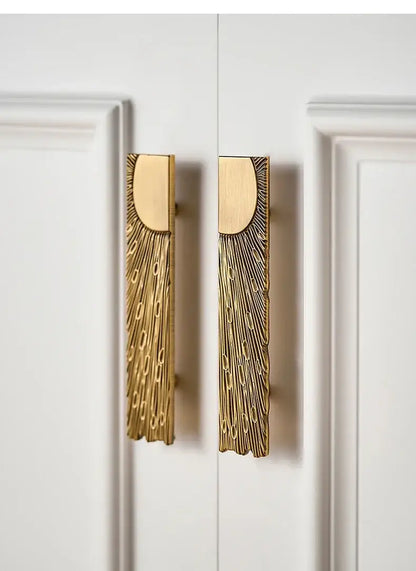 Antique Bronze Rectangular shape Furniture Door Knob │ Modern Vintage Brass style Kitchen Cabinet Handles - Besontique Home