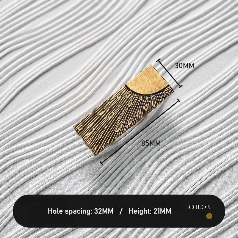 Antique Bronze Rectangular shape Furniture Door Knob │ Modern Vintage Brass style Kitchen Cabinet Handles - Besontique Home