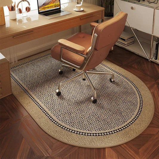 Antique Style Rounded Corner Non-slip Floor Mat │ Modern Bedroom Study Computer Desk Rug Carpet - Besontique