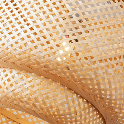 Bamboo Hand Woven Stylish Ceiling Light │ Modern Lantern Chandelier Lamp Lighting - Besontique
