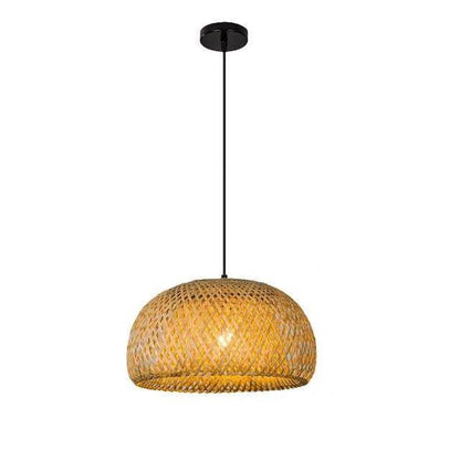 Bamboo Hanging Ceiling Lamp C │ Handmade Wooden Ratten Lighting For Home Decoration - Besontique Home