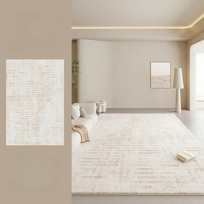 Beige Light Beige Luxury Home Floor Carpet │ Modern Boho Anti-Slip Decorative Rug - Besontique Home