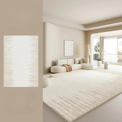 Beige Light Beige Luxury Home Floor Carpet │ Modern Boho Anti-Slip Decorative Rug - Besontique Home