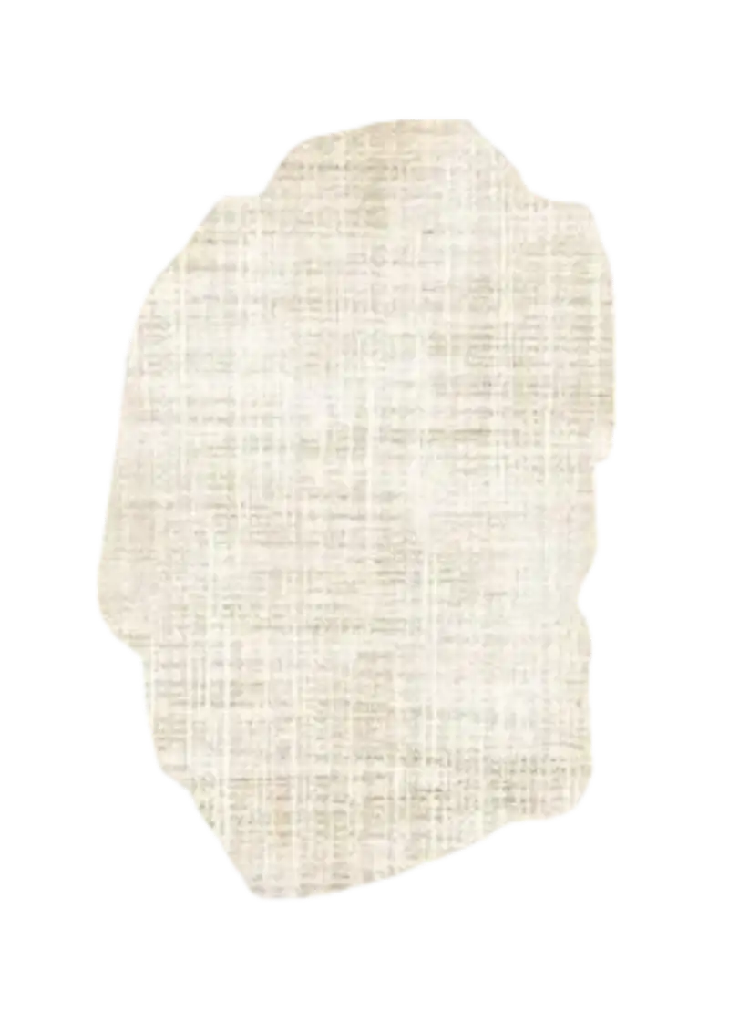 Decorative wall mirror with a textured frame on a beige background
