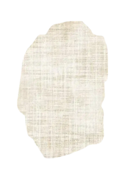 Decorative wall mirror with a textured frame on a beige background