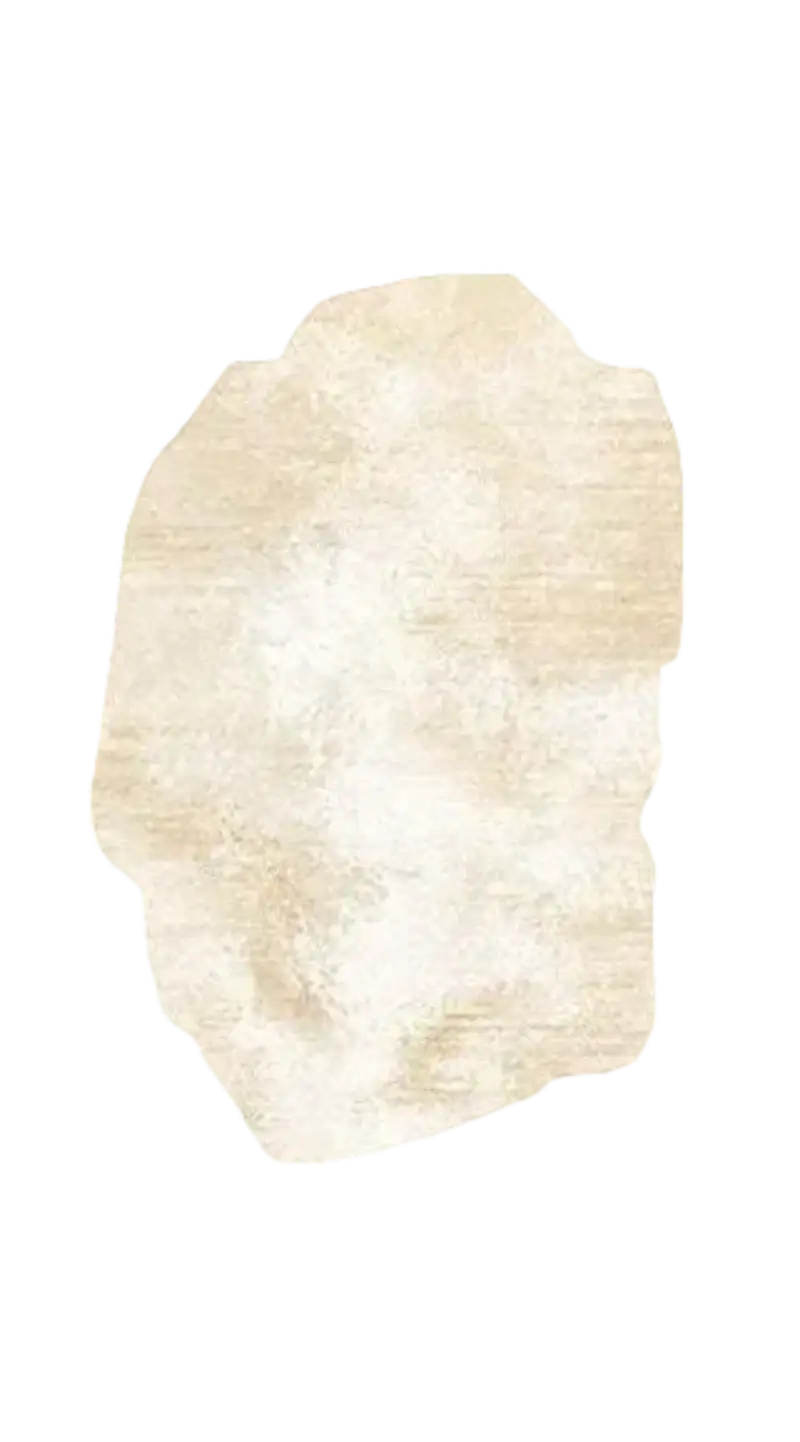 Beige stone on a white background