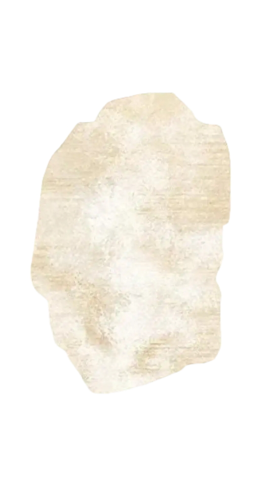 Beige stone on a white background