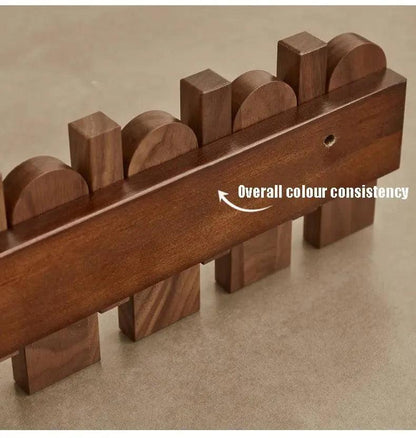 Black Walnut Foldable Wall Hanging Hooks Hanger │ Modern Nordic Rack for Clothes Bags Coat │ Entrance Door Home Decoration - Besontique Home