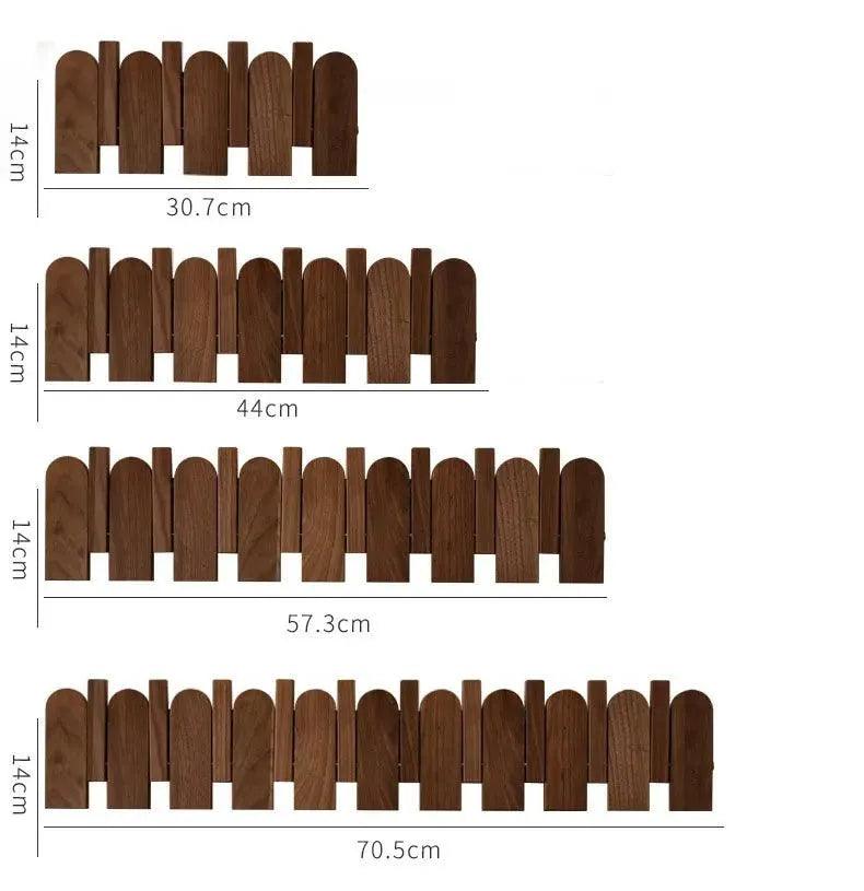 Black Walnut Foldable Wall Hanging Hooks Hanger │ Modern Nordic Rack for Clothes Bags Coat │ Entrance Door Home Decoration - Besontique Home