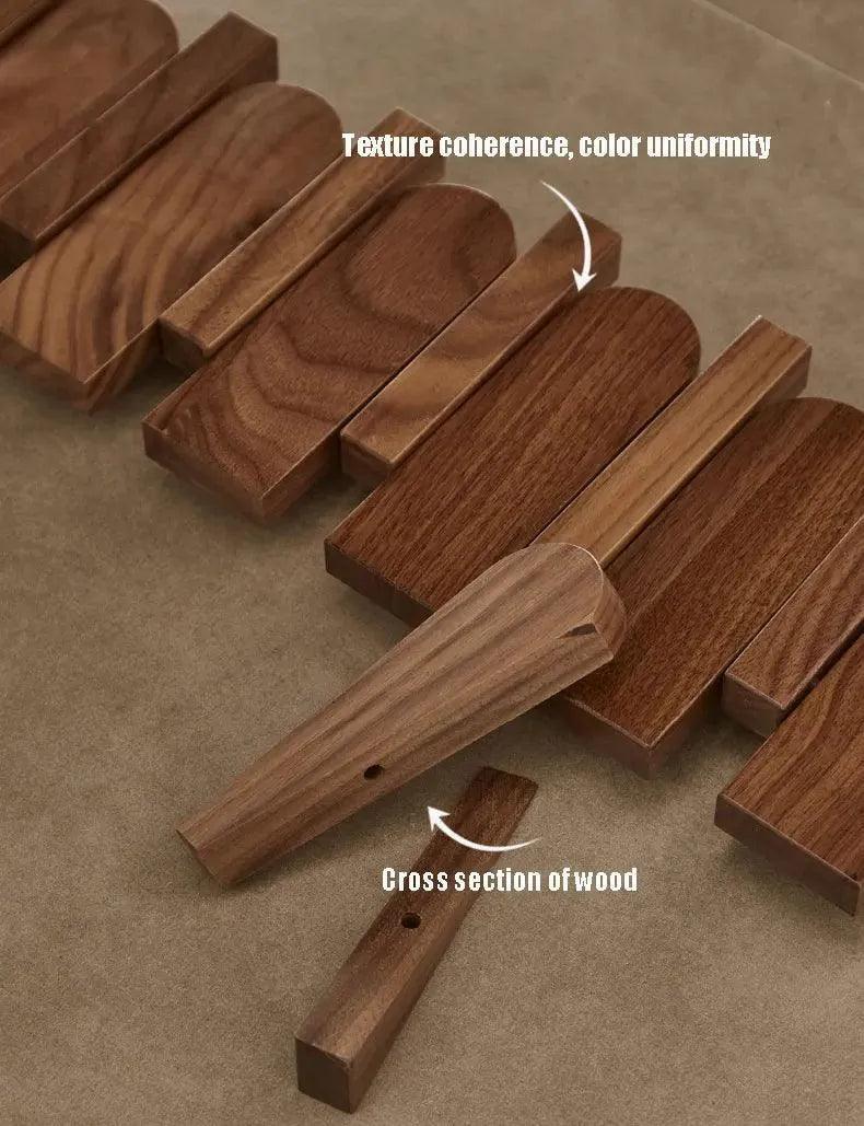 Black Walnut Foldable Wall Hanging Hooks Hanger │ Modern Nordic Rack for Clothes Bags Coat │ Entrance Door Home Decoration - Besontique Home