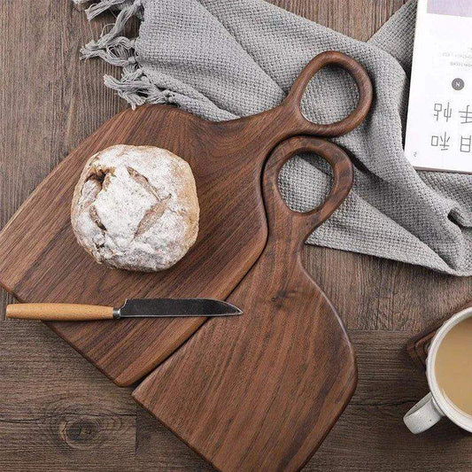 Black Walnut Wood Tray Solid Chopping Boards │ Modern Decorative Platter Kitchenware - Besontique Home