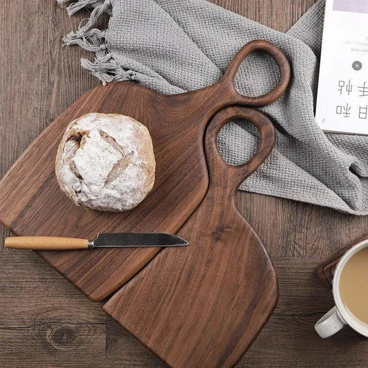 Black Walnut Wood Tray Solid Chopping Boards │ Modern Decorative Platter Kitchenware - Besontique Home