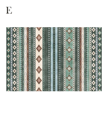 Bohemian Abstract Rugs │ Retro Moroccan Style Living Room Carpet - Besontique