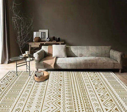 Bohemian Abstract Rugs │ Retro Moroccan Style Living Room Carpet - Besontique Home