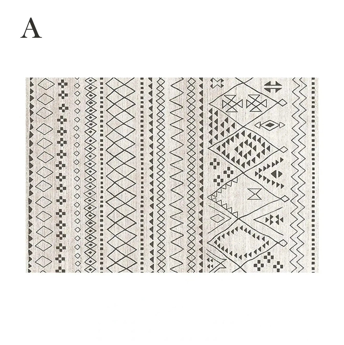 Bohemian Abstract Rugs │ Retro Moroccan Style Living Room Carpet - Besontique Home